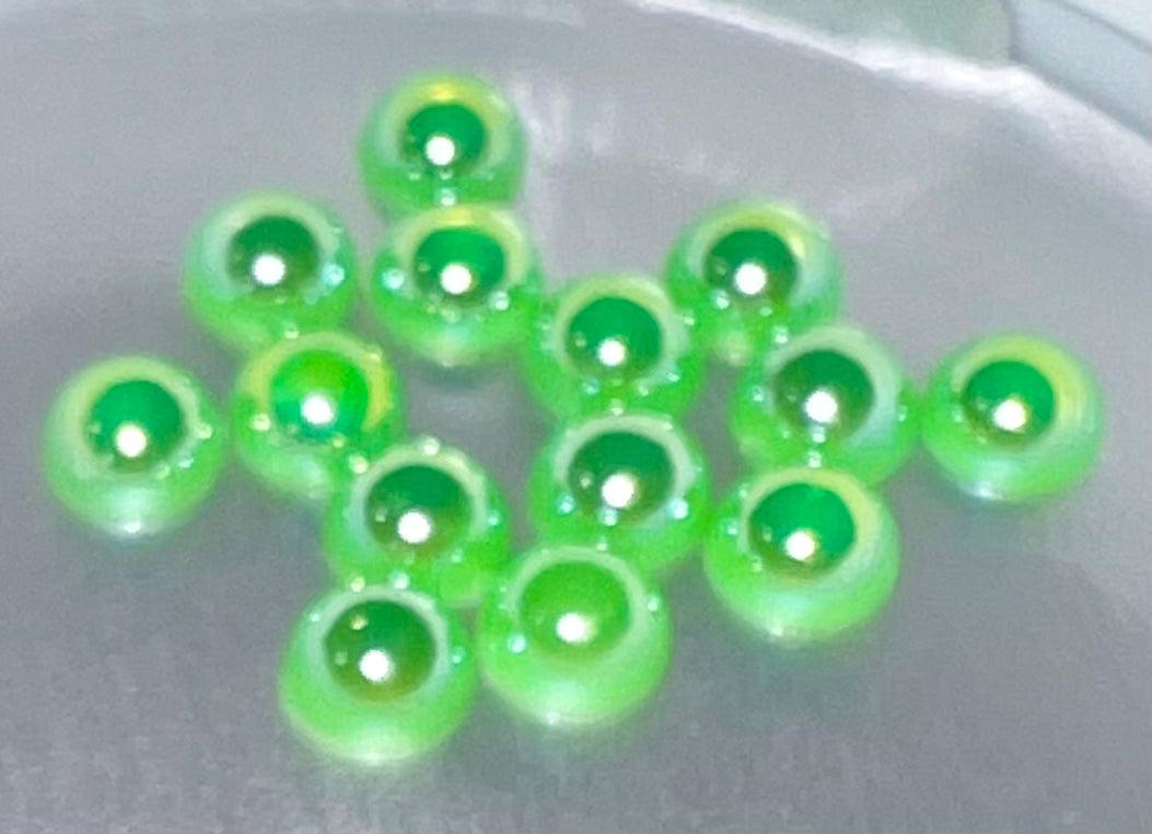 Lime Green AB Pearls - WeSplurge.com