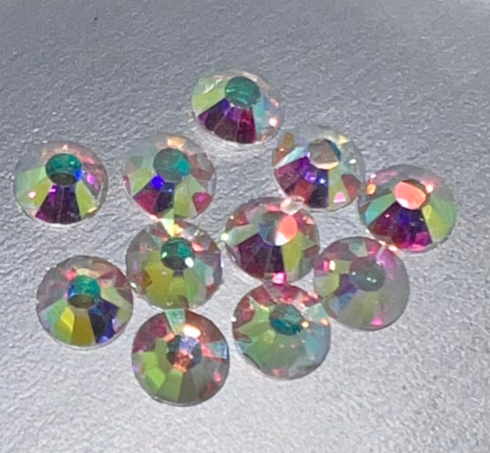 Crystal AB Glass Silverback Stones - WeSplurge.com