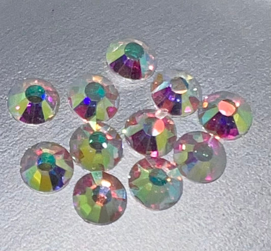 Crystal AB Glass Silverback Stones - WeSplurge.com