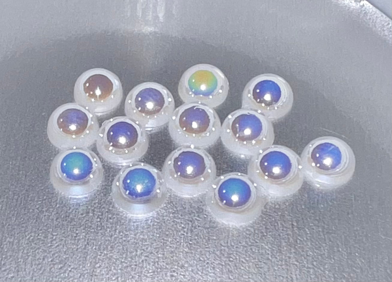 Solid White AB Pearls - WeSplurge.com