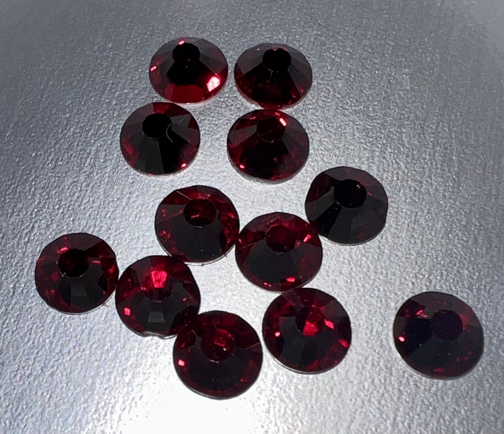 Deep Siam Glass Silverback Stones - WeSplurge.com