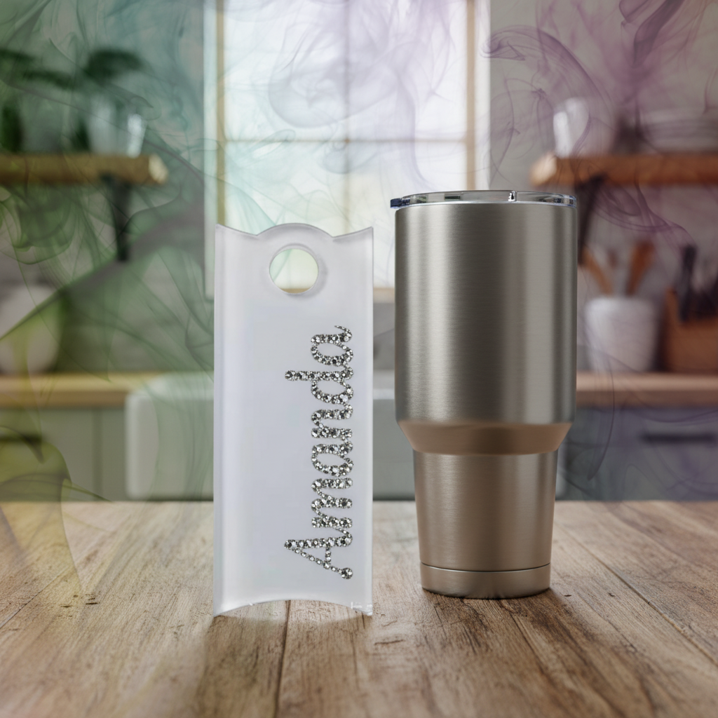 40oz Sublimation Tumbler Name Tag - WeSplurge.com