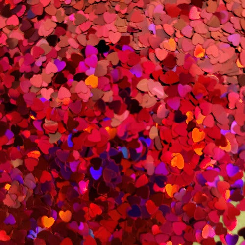 Little Pink Hearts Glitter Shapes .5oz - WeSplurge.com