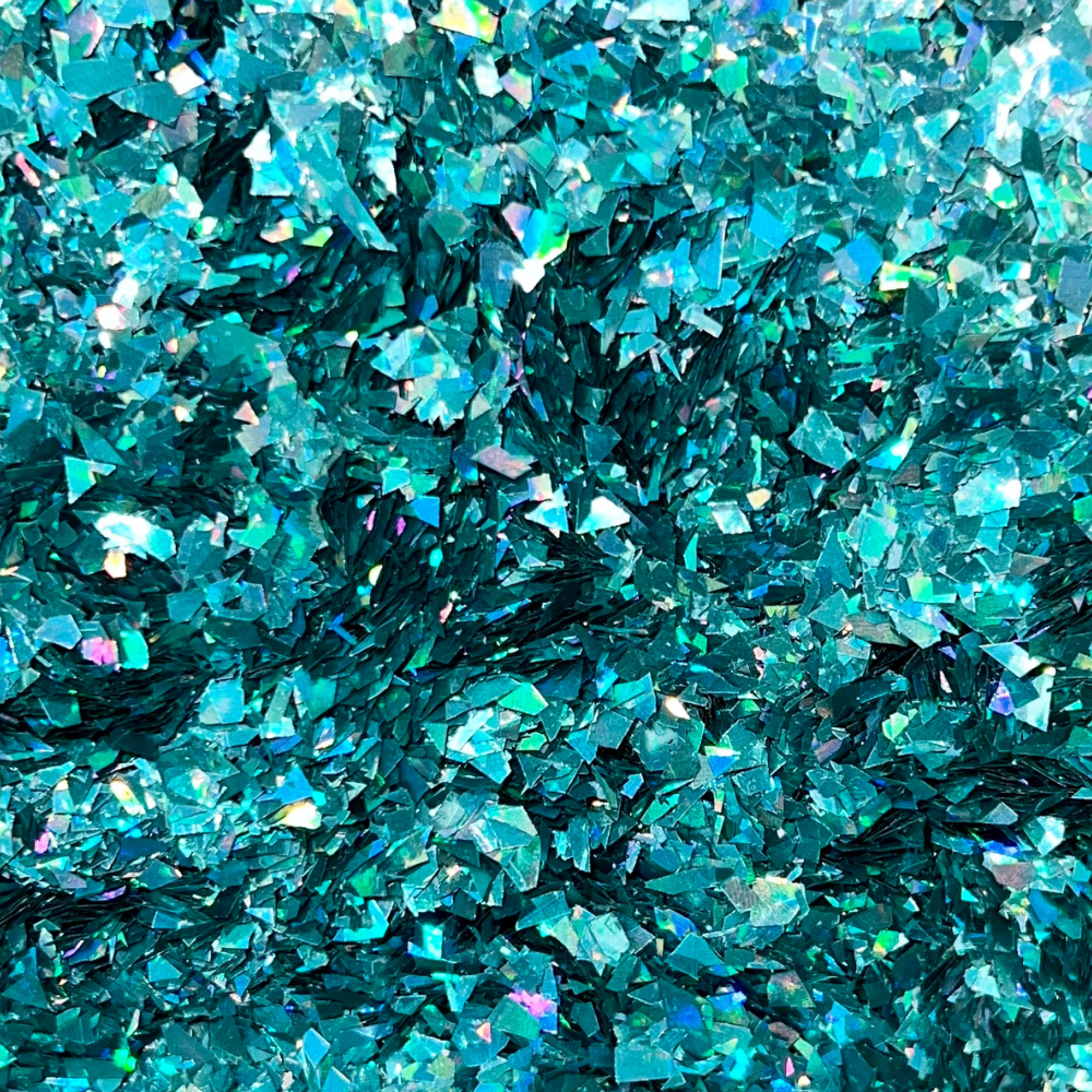 Holographic Gulf Stream Cellophane Glitter Flakes - WeSplurge.com