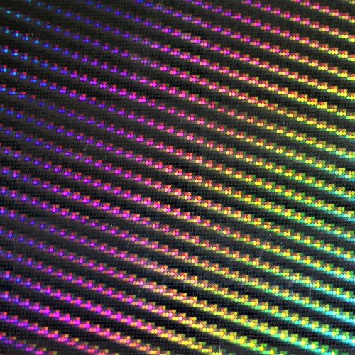 3D Holographic Silver Angled Stripes IntegriPro® HTV - WeSplurge.com