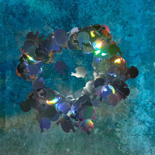Silver Holographic Helmet Glitter Shape .5oz