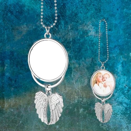 Sublimation Car Mirror Charm - WeSplurge.com
