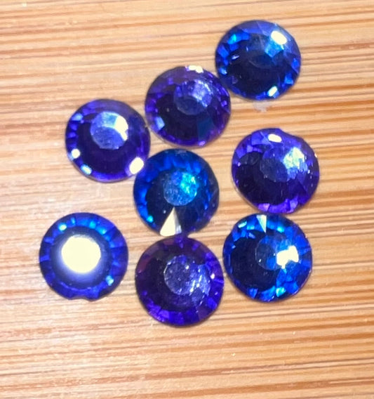 Purple Glass Silverback Stones