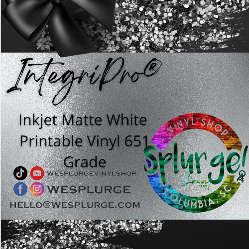 IntergiPro® Inkjet Matte White Printable Vinyl