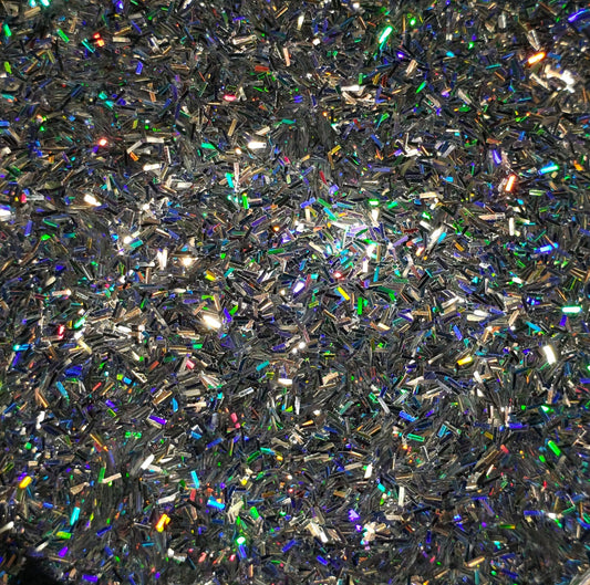 Centauri Silver Tinsel Holographic Glitter .5oz
