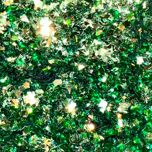 Iridescent Phantom Shamrocked Glitter Flakes