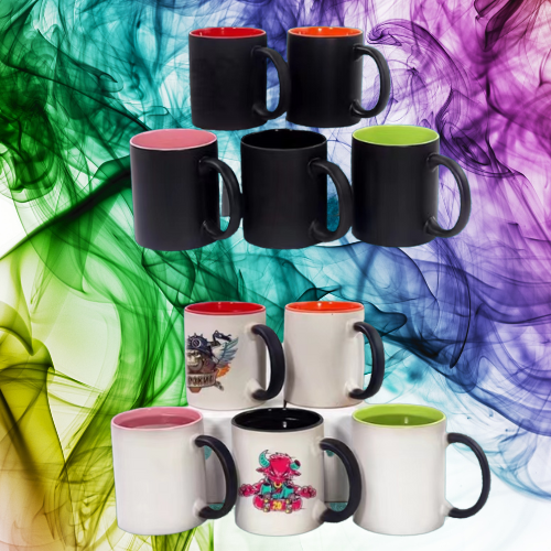 Ceramic Black 11oz Color Changing Mug
