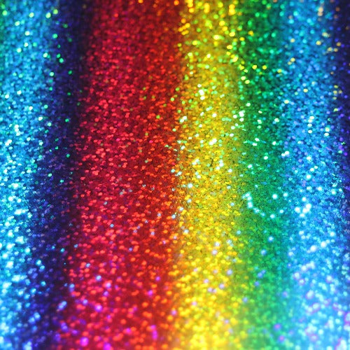 DecoFilm Metallic Rainbow Glitter Stripe HTV