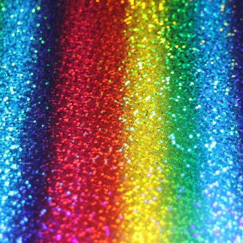 DecoFilm Metallic Rainbow Glitter Stripe HTV - WeSplurge.com