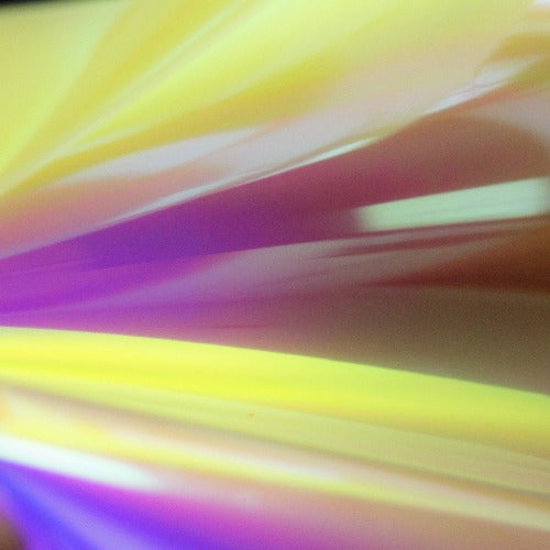 DecoFilm Chameleon Neon Rainbow Yellow HTV 9.75"x12"