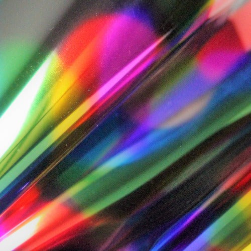 Rainbow Galaxy Stripes DecoFilm Soft Metallics 19.50" Roll