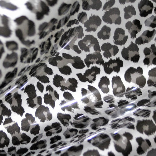 Leopard Silver DecoFilm Soft Metallics 19.50" Roll