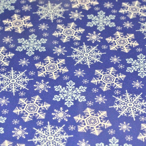 Blue Snowflake Fashion Pattern HTV 12"x15"