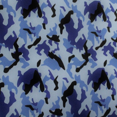Blue  Camouflage Fashion Pattern HTV 12"x15"